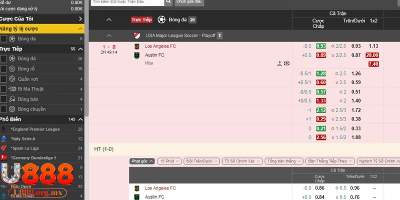 IM Sports cung cấp kho kèo đồ sộ