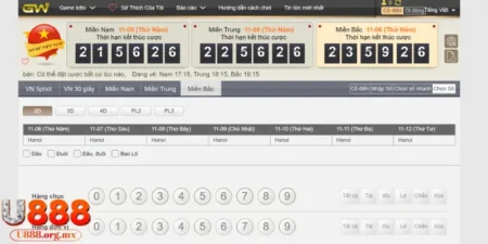 U888 hướng dẫn chi tiết giờ vàng chốt số theo miền