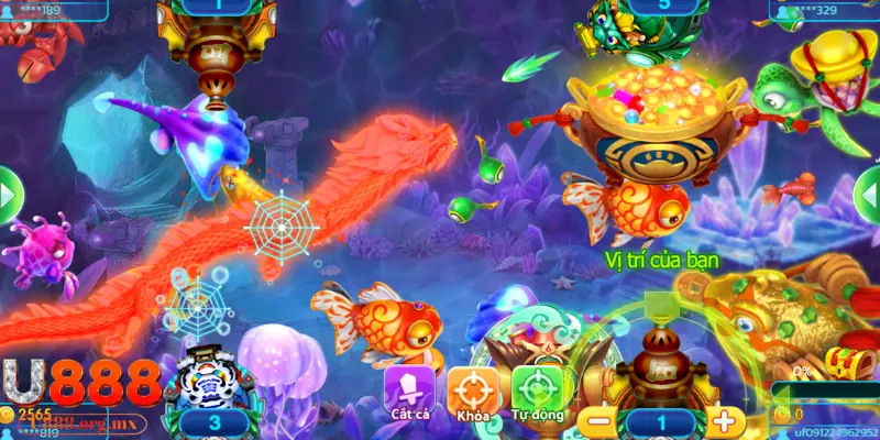 Màu sắc và các loại cá đa dạng tại game Tiên Nữ Bắt Cá