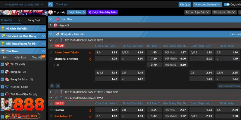 Mẹo 3: tận dụng cược khi trên live và kèo rung