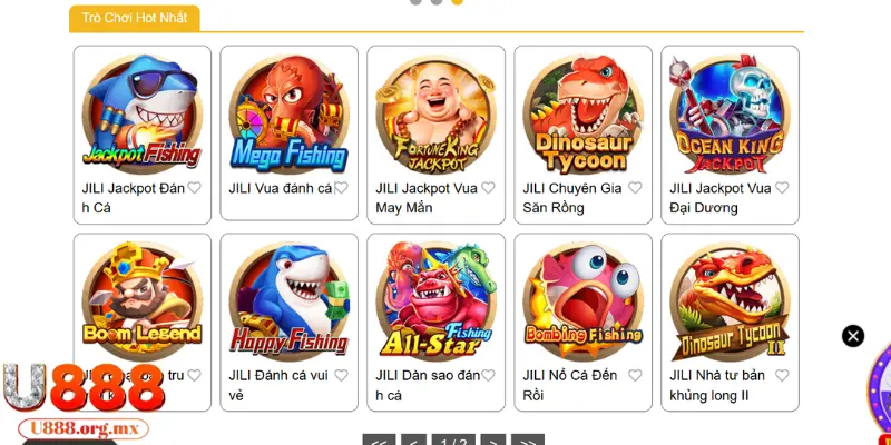 Nhà cái U888 là địa chỉ tốt nhất để bạn cược Jili vua đánh cá