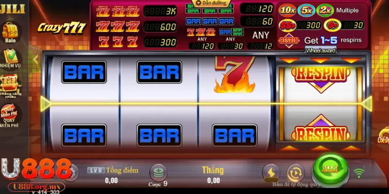 Tại sao nên chọn chơi Crazy 777 tại U888?