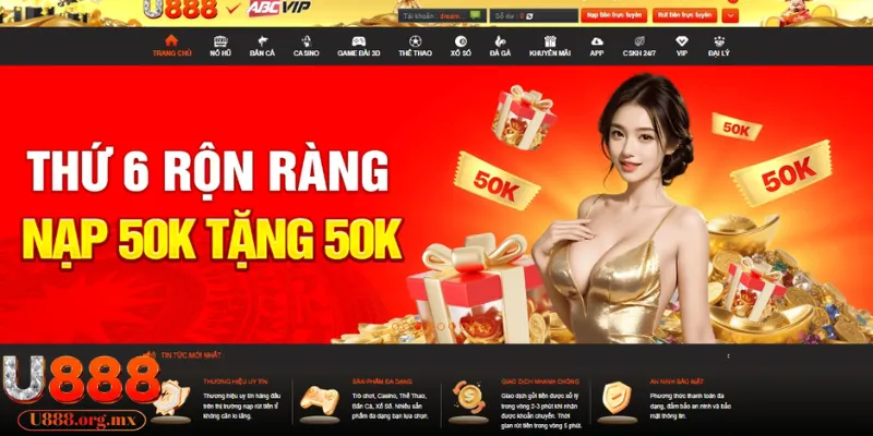 U888 là tên tuổi nhà cái đình đám hiện nay